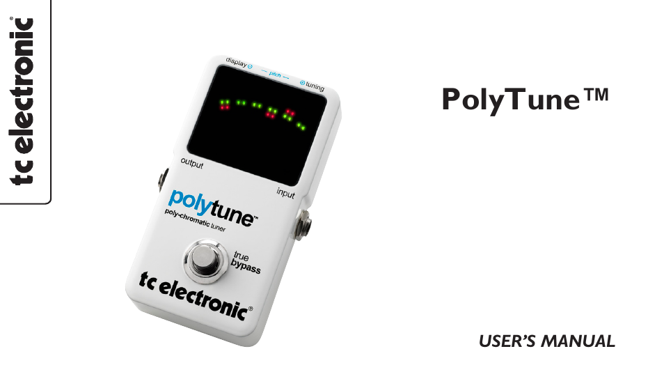 TC Electronic PolyTune Classic User Manual | 17 pages