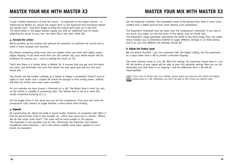 Master your mix with master x3 | TC Electronic Master X3 TDM User Manual | Page 10 / 11