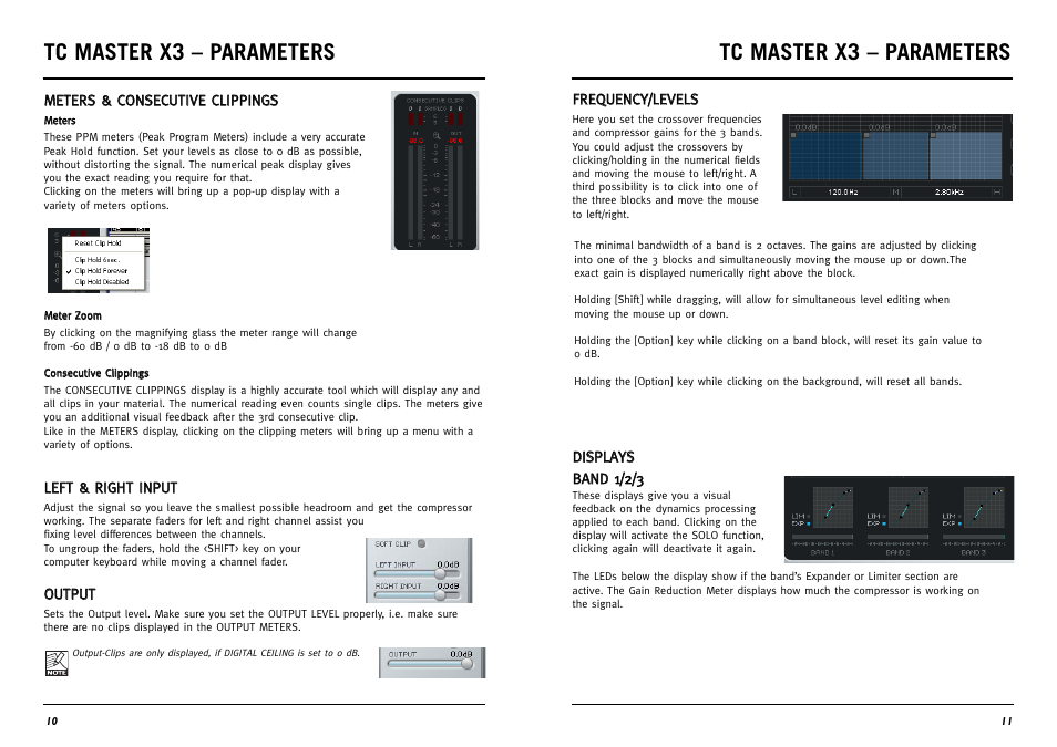 Tc master x3 – parameters | TC Electronic Master X3 TDM User Manual | Page 6 / 11