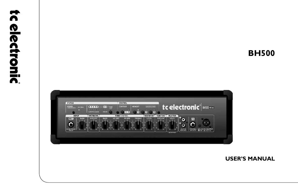 TC Electronic BH500 User Manual | 20 pages
