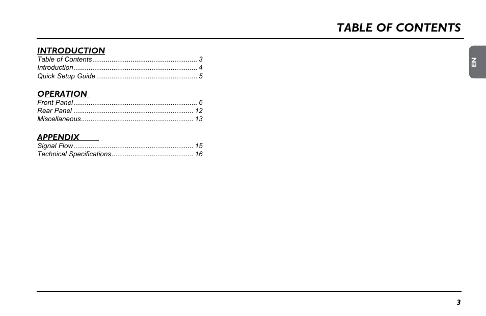 TC Electronic BH500 User Manual | Page 5 / 20