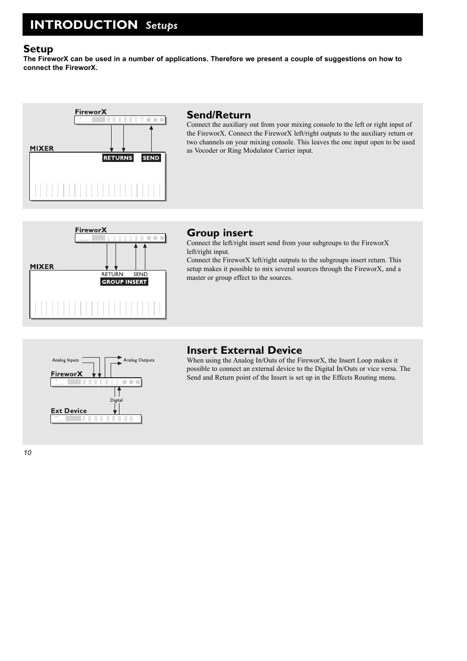 Introduction | TC Electronic FireworX User Manual | Page 12 / 82