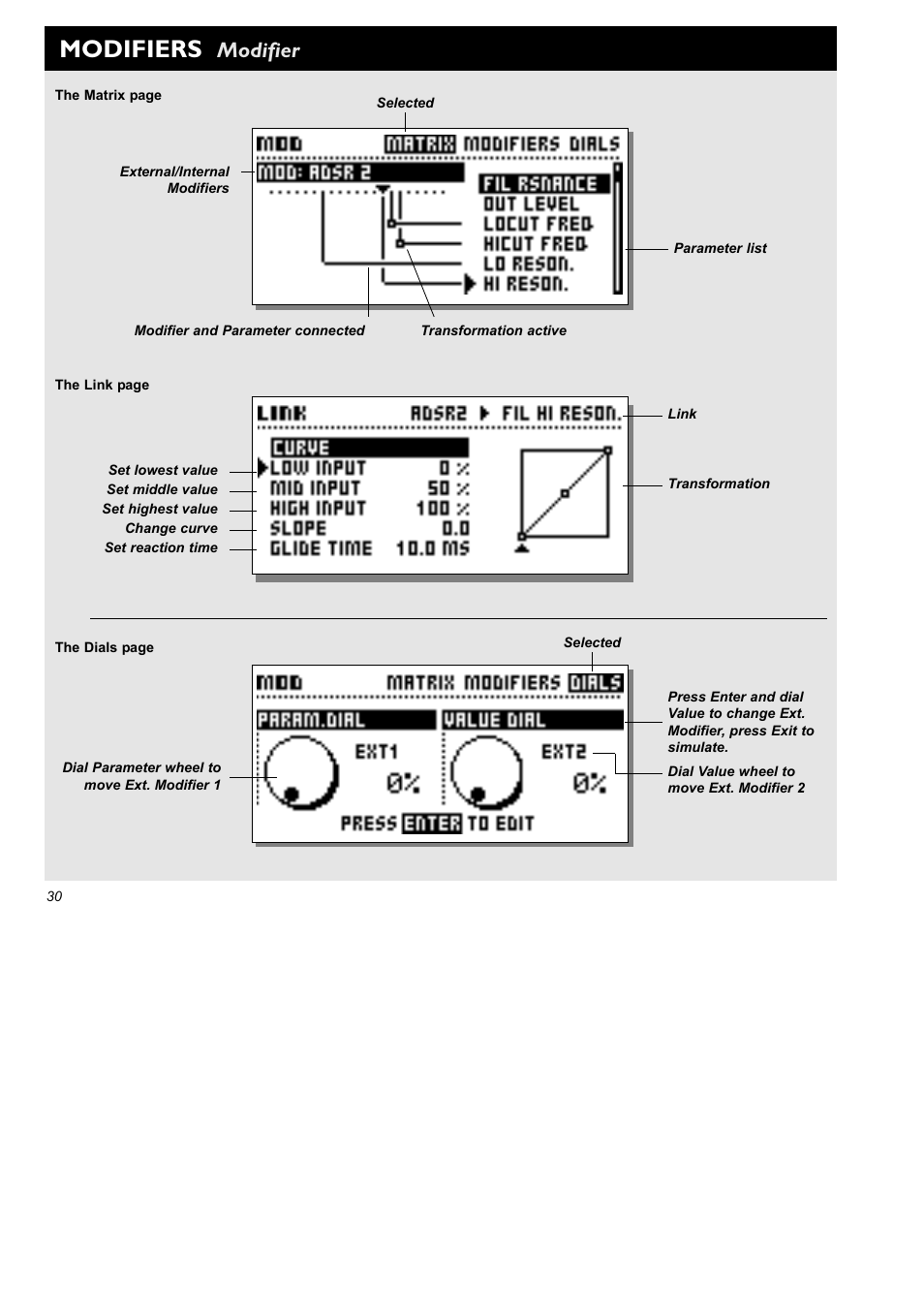 Modifiers, Modifier | TC Electronic FireworX User Manual | Page 32 / 82