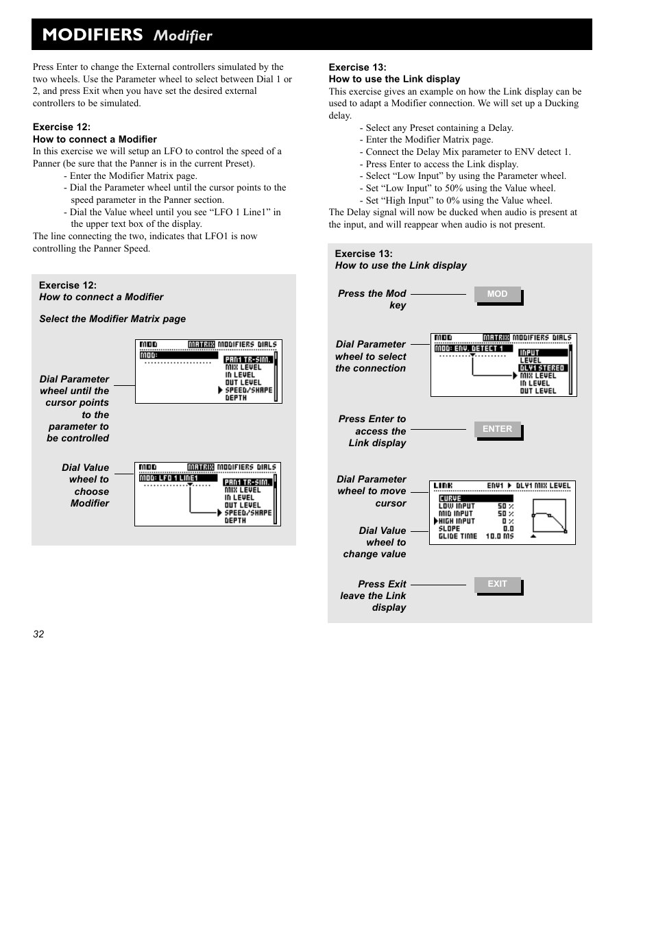 Modifiers, Modifier | TC Electronic FireworX User Manual | Page 34 / 82