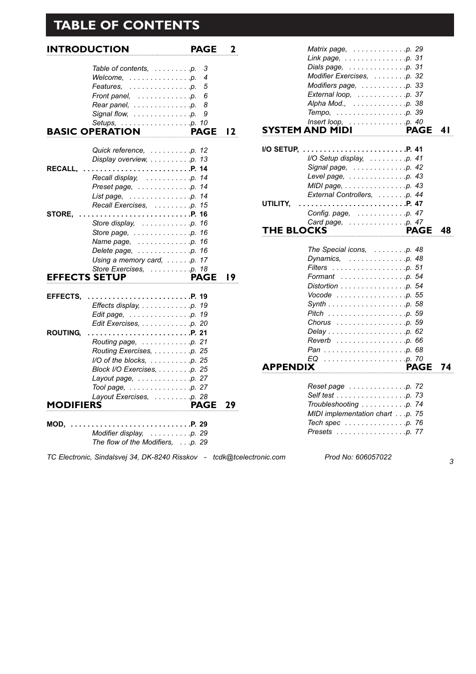 TC Electronic FireworX User Manual | Page 5 / 82