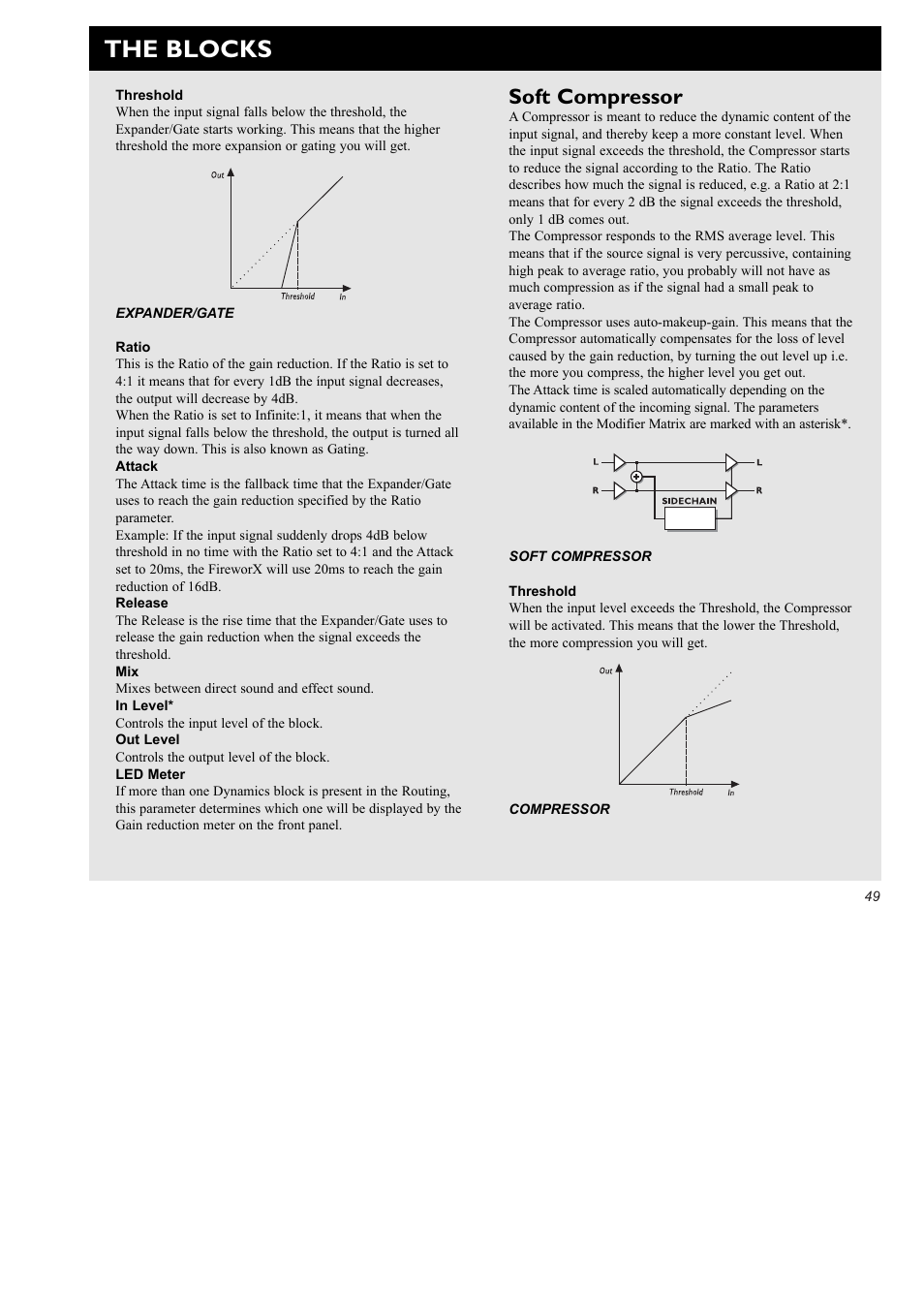 The blocks, Soft compressor | TC Electronic FireworX User Manual | Page 51 / 82