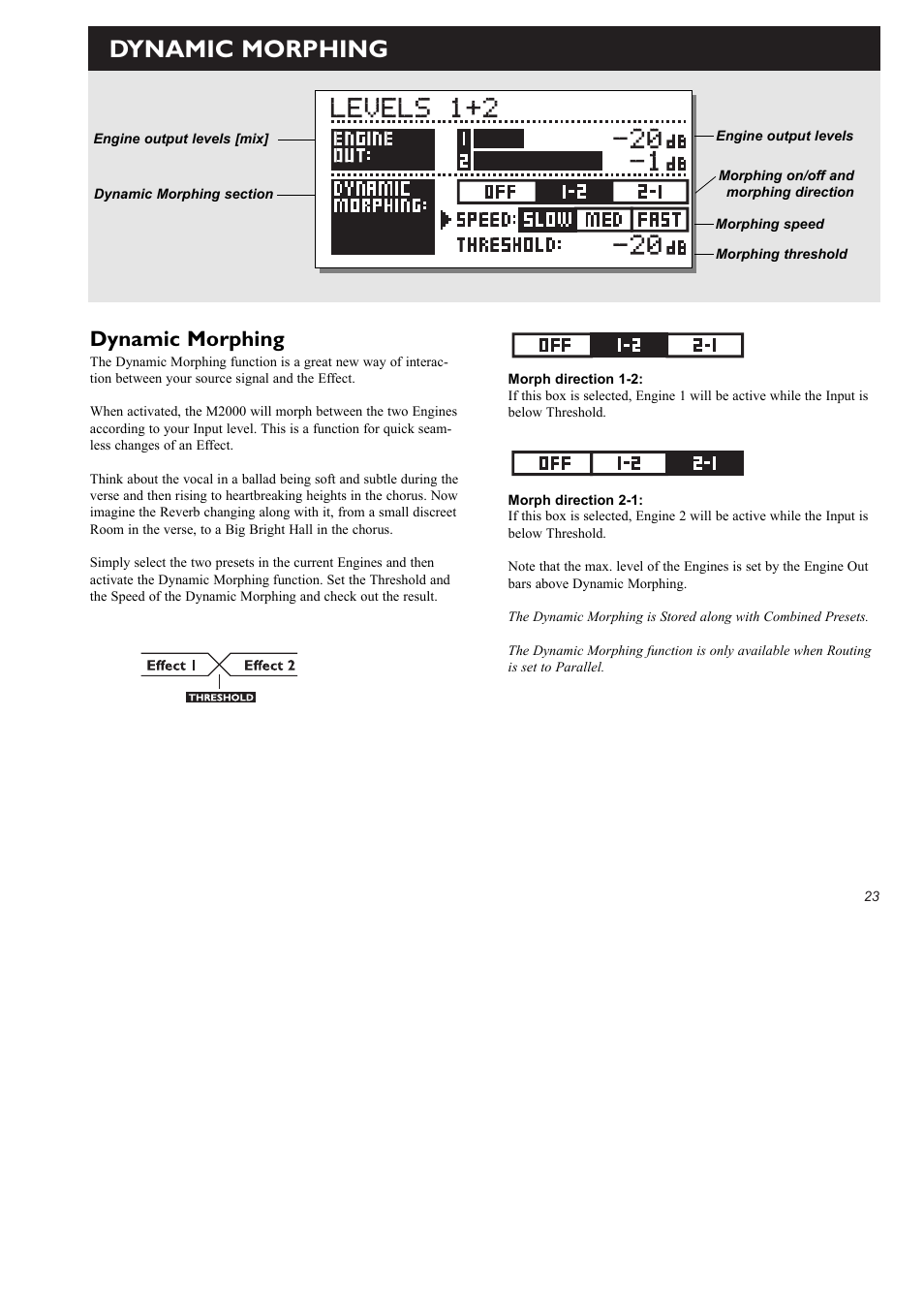 Dynamic morphing | TC Electronic M2000 User Manual | Page 23 / 37