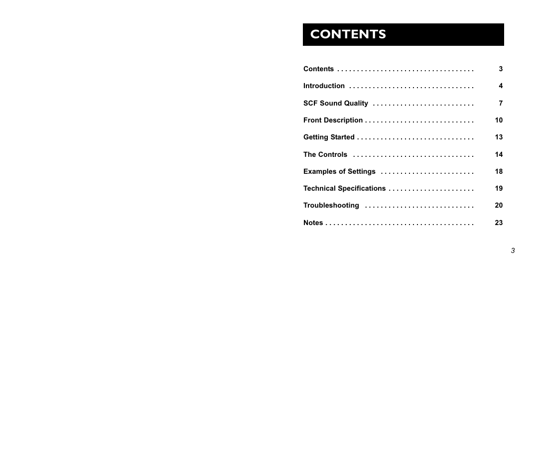TC Electronic SCF Stereo Chorus Flanger User Manual | Page 2 / 14