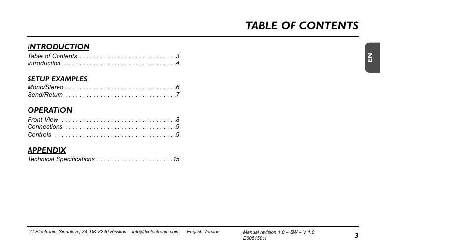 TC Electronic RPT-1 Nova Repeater User Manual | Page 3 / 16