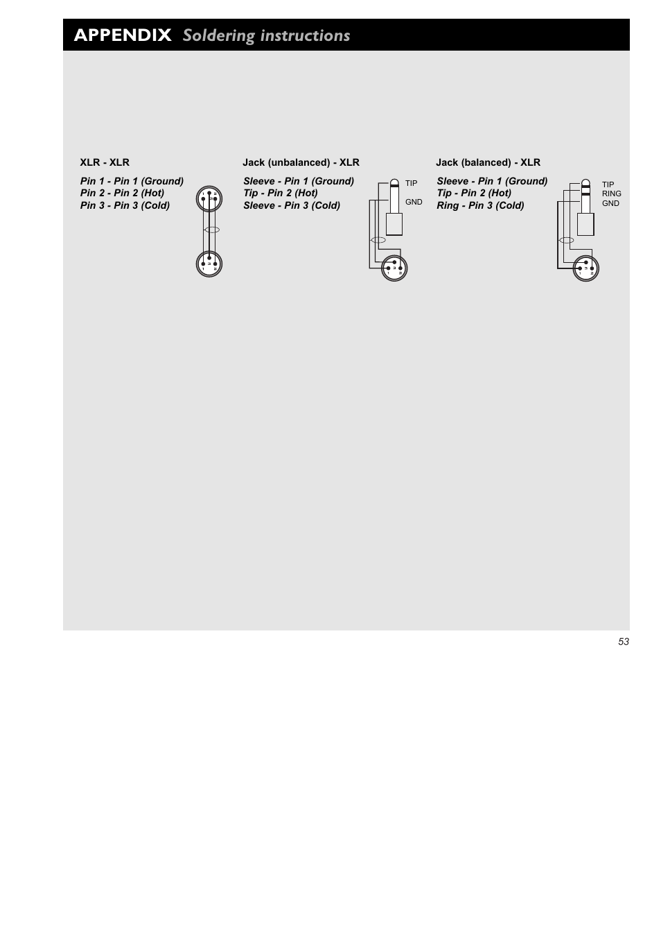 Appendix soldering instructions | TC Electronic Finalizer 96k User Manual | Page 53 / 56