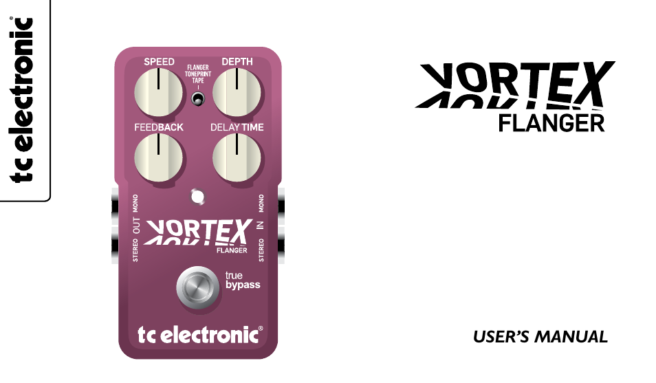 TC Electronic Vortex Flanger User Manual | 15 pages