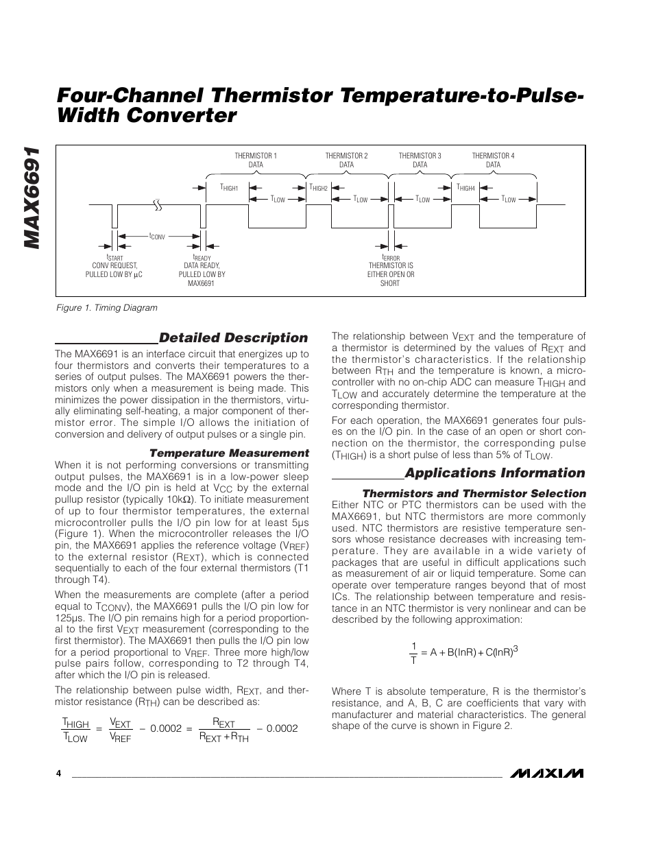 Max6691, Detailed description, Applications information | Rainbow Electronics MAX6691 User Manual | Page 4 / 7