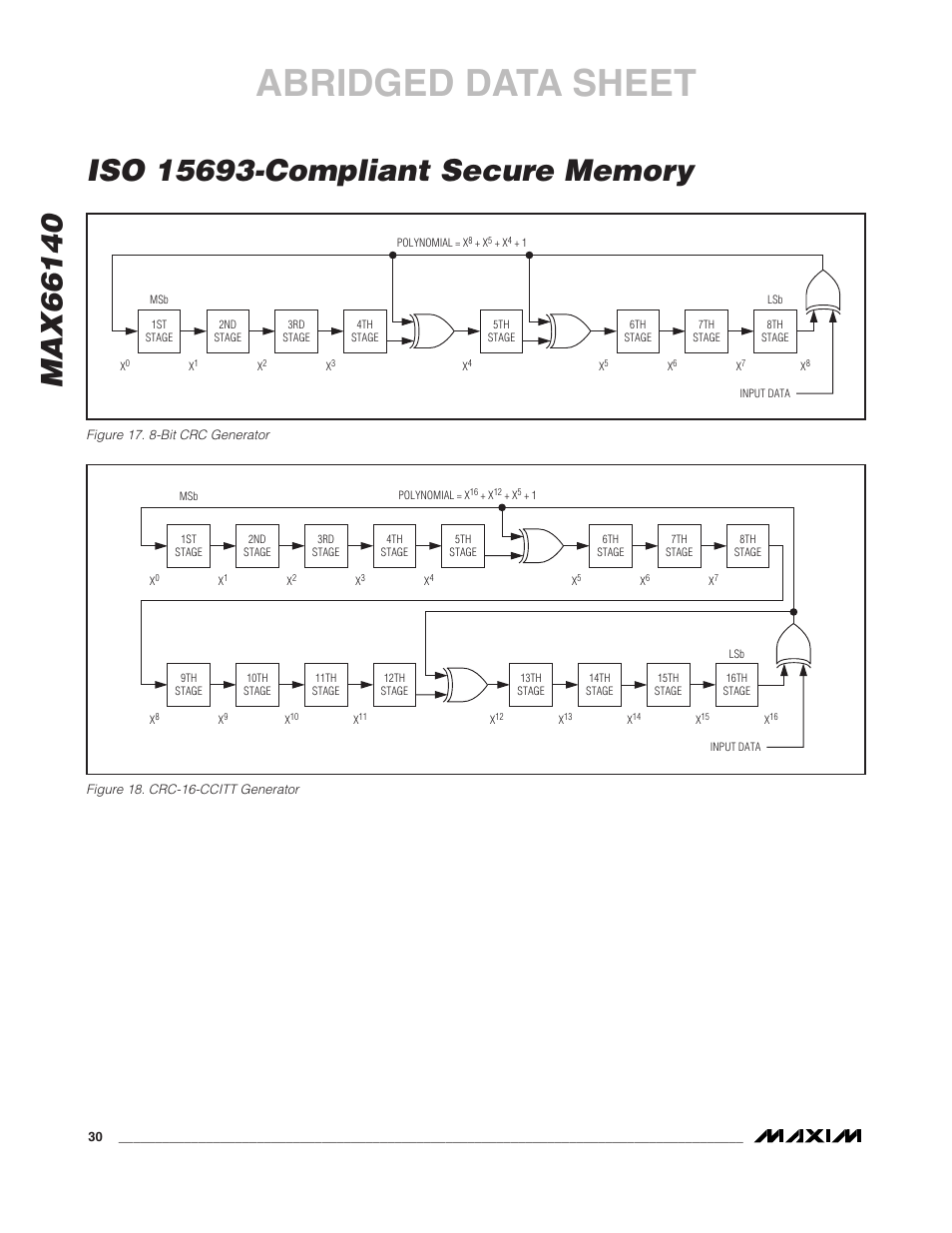 Abridged data sheet | Rainbow Electronics MAX66140 User Manual | Page 19 / 21