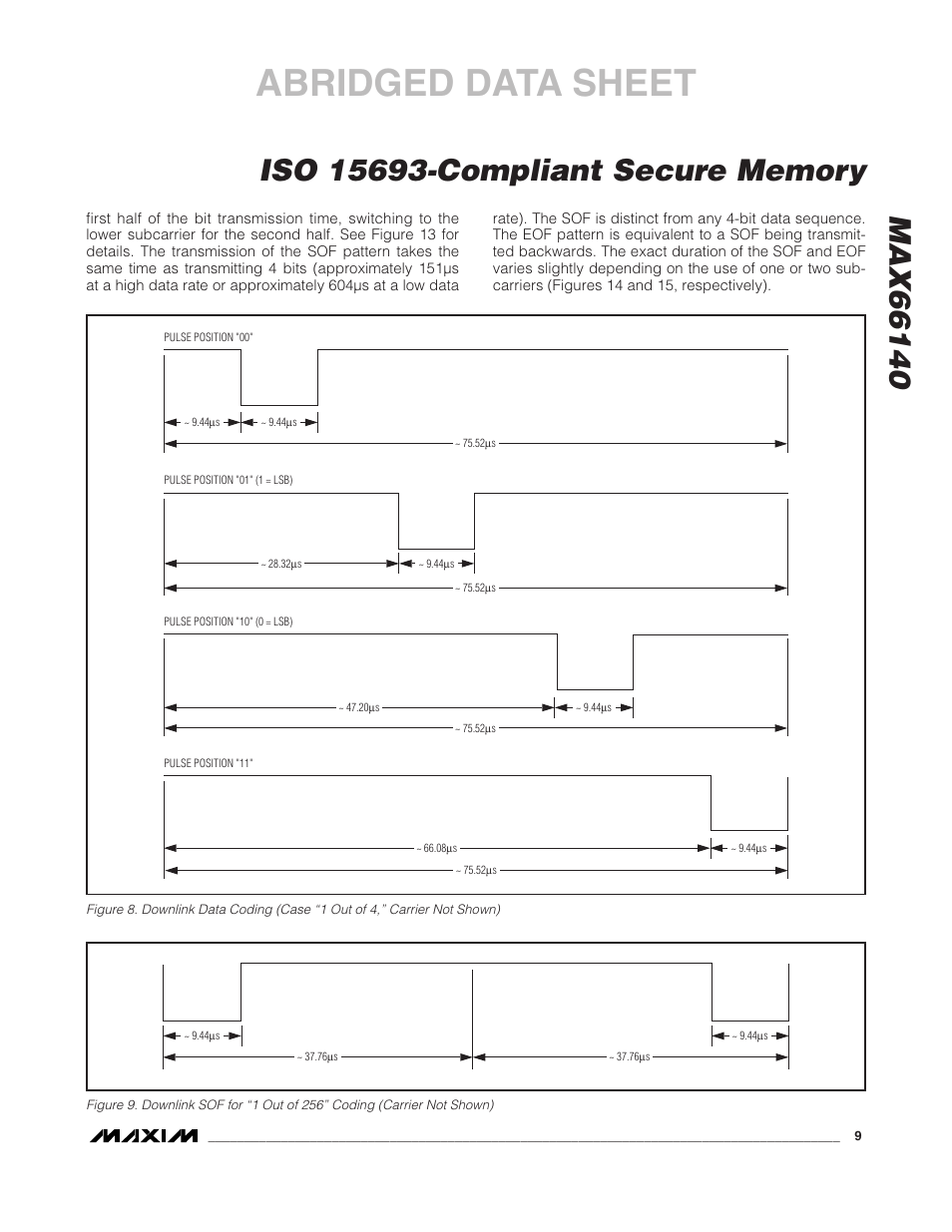 Abridged data sheet | Rainbow Electronics MAX66140 User Manual | Page 7 / 21