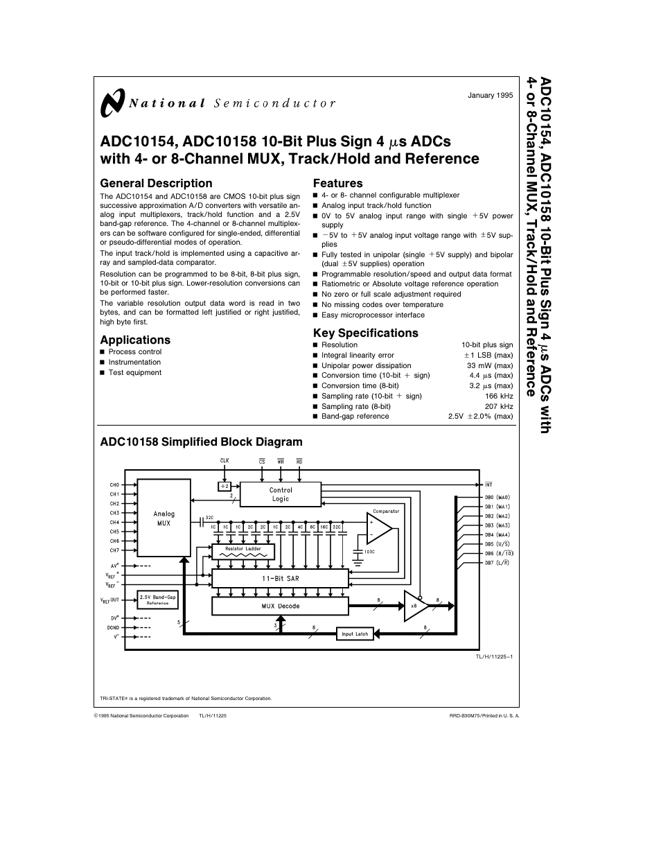 Rainbow Electronics ADC10158 User Manual | 26 pages