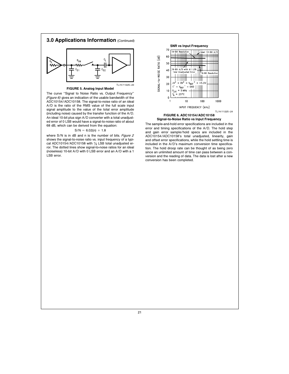 3 0 applications information | Rainbow Electronics ADC10158 User Manual | Page 21 / 26