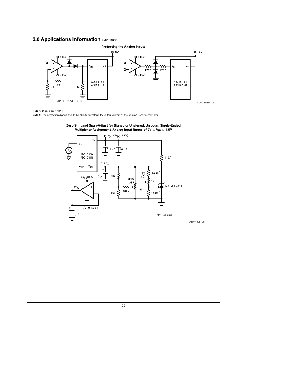 3 0 applications information | Rainbow Electronics ADC10158 User Manual | Page 22 / 26