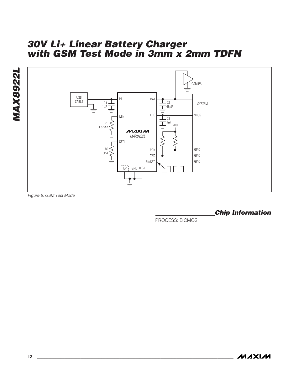 Chip information | Rainbow Electronics MAX8922L User Manual | Page 12 / 14