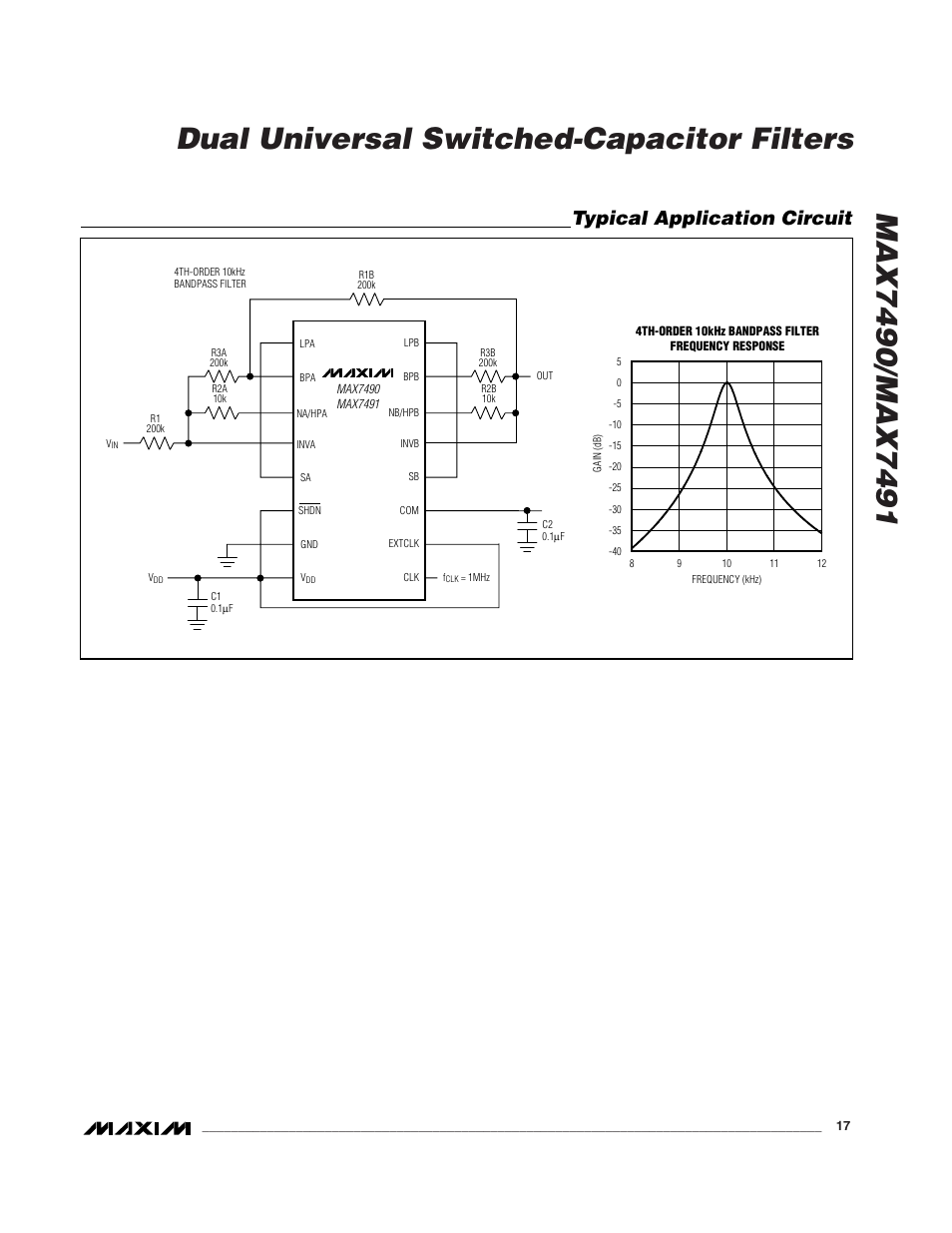 Typical application circuit | Rainbow Electronics MAX7491 User Manual | Page 17 / 18