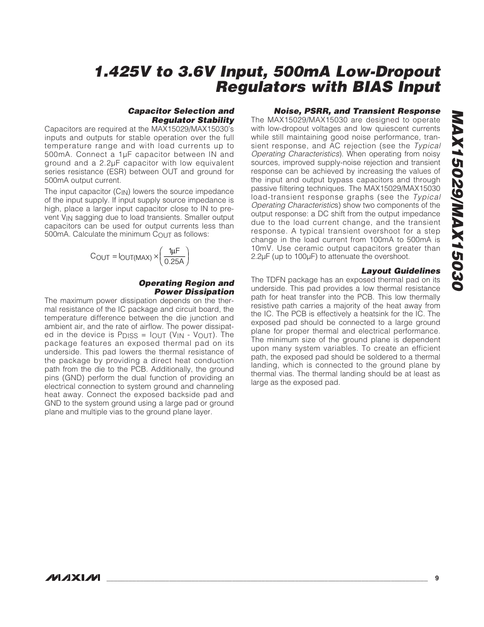 Rainbow Electronics MAX15030 User Manual | Page 9 / 10