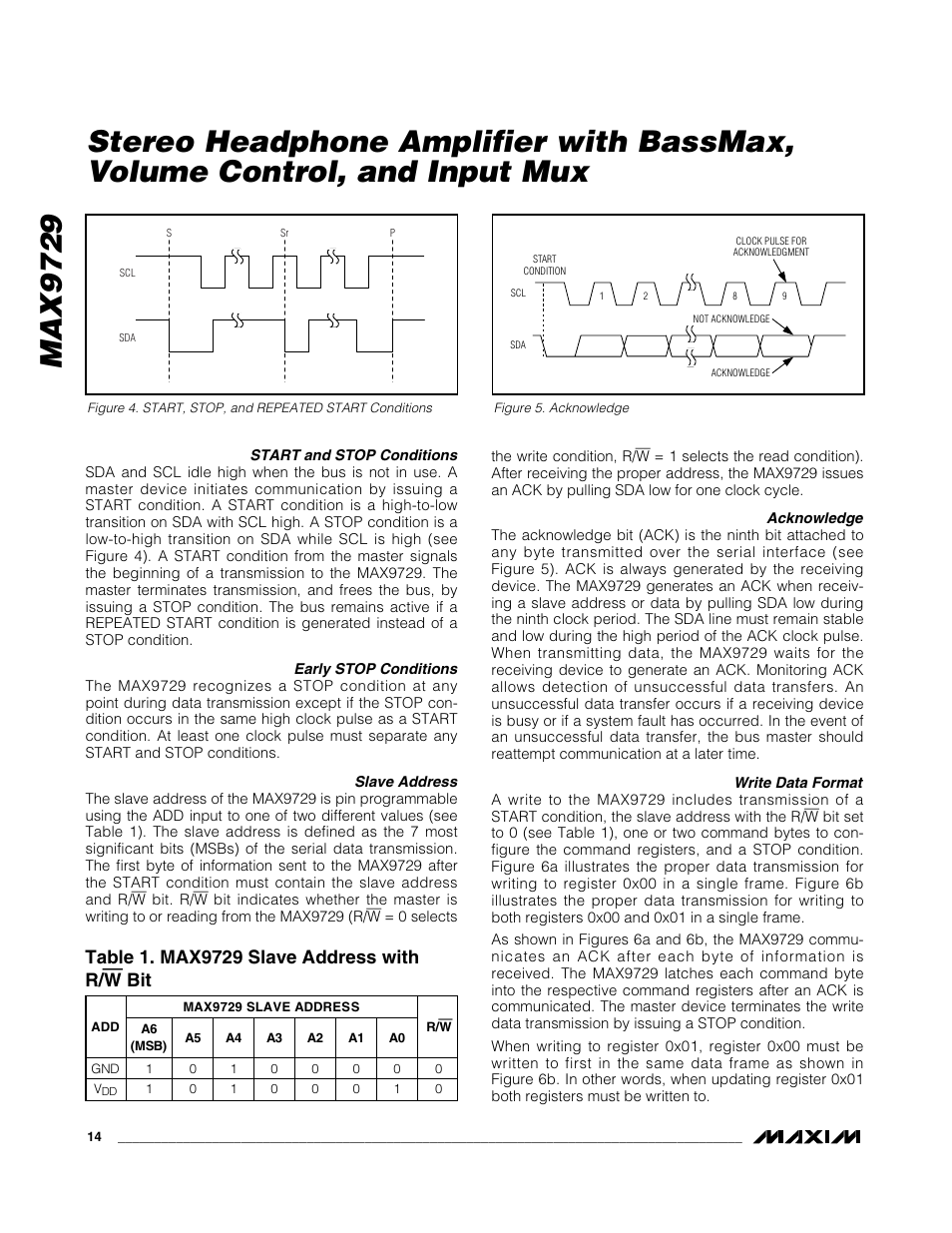 Max9729 | Rainbow Electronics MAX9729 User Manual | Page 14 / 28