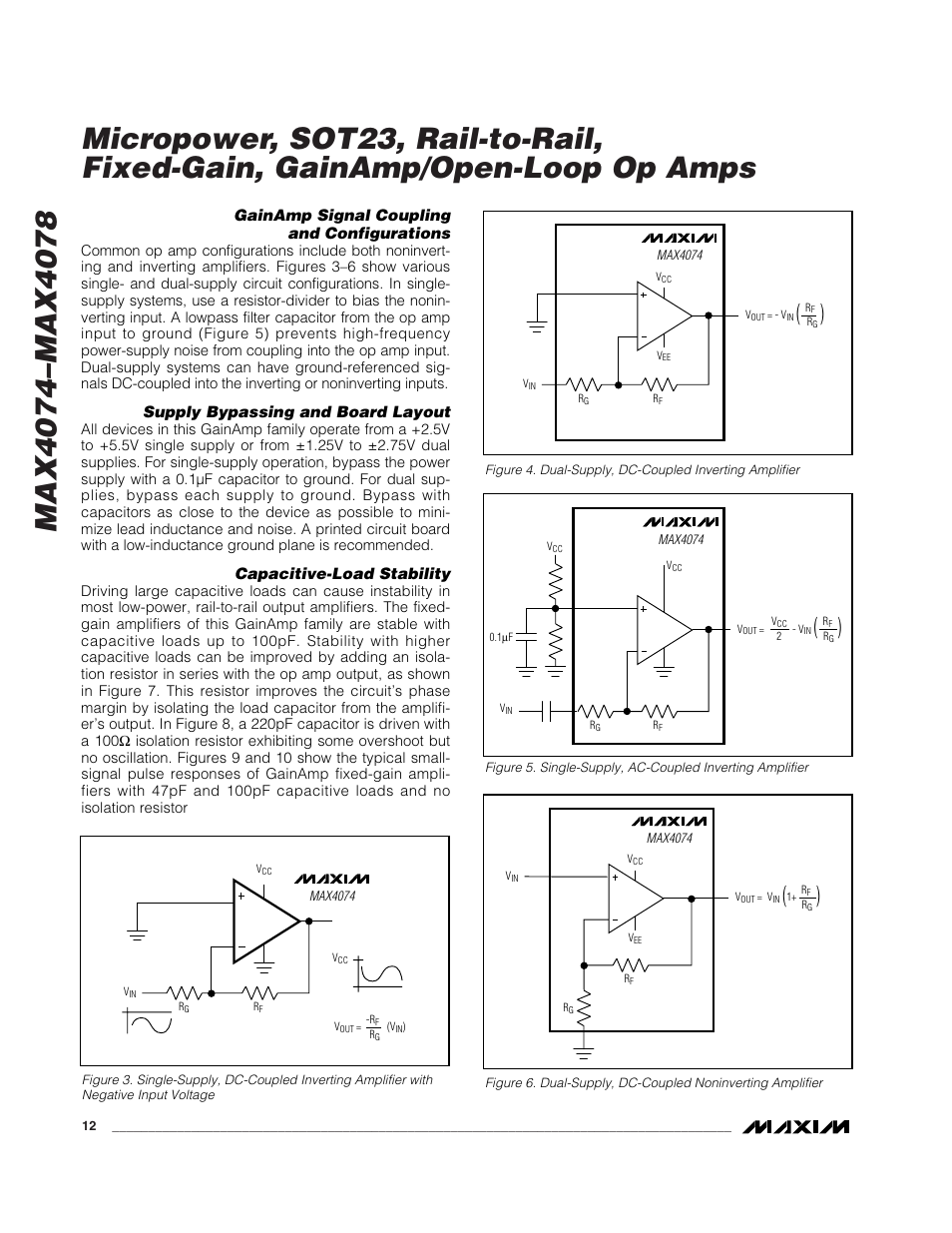 Rainbow Electronics MAX4074_MAX4078 User Manual | Page 12 / 20