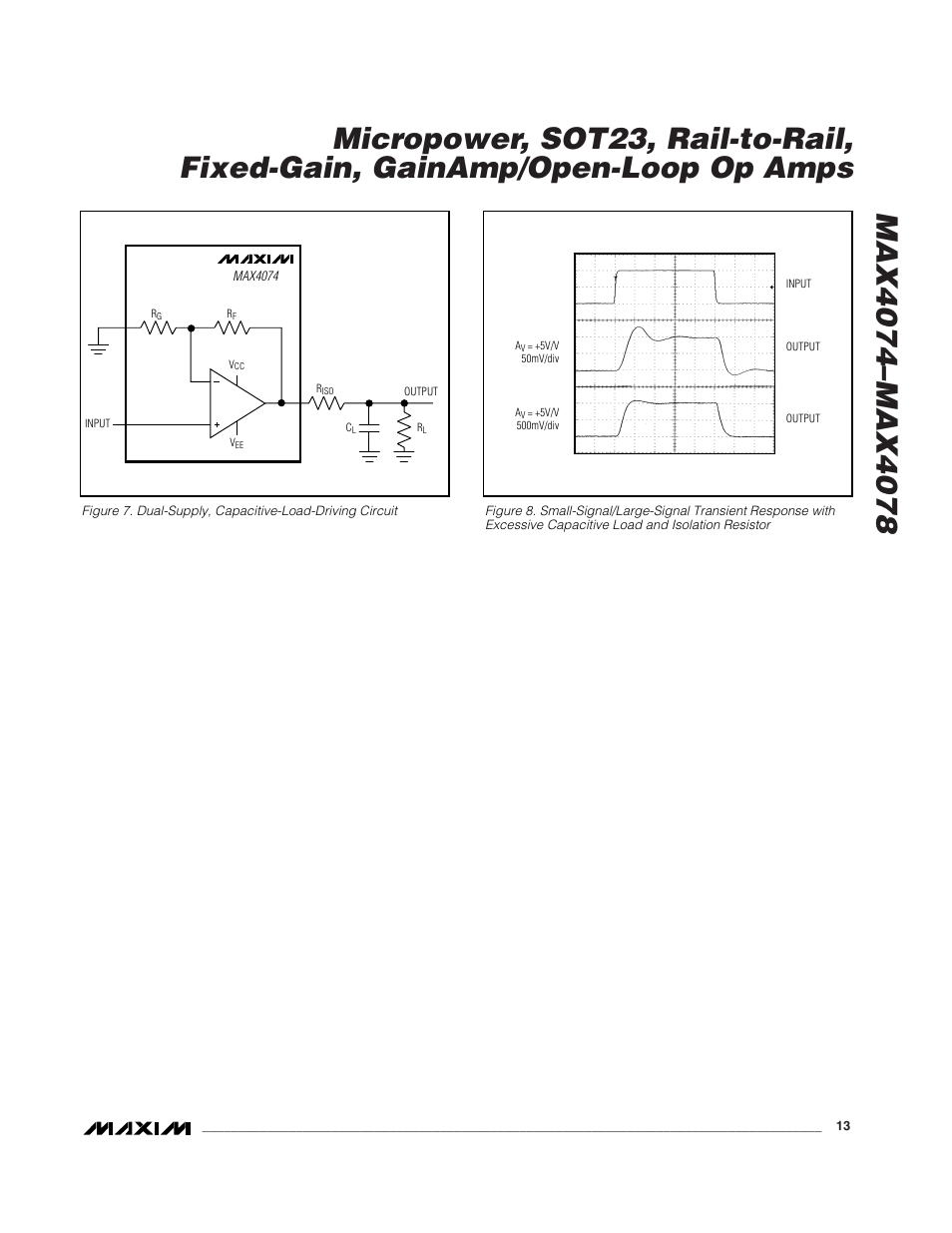 Rainbow Electronics MAX4074_MAX4078 User Manual | Page 13 / 20