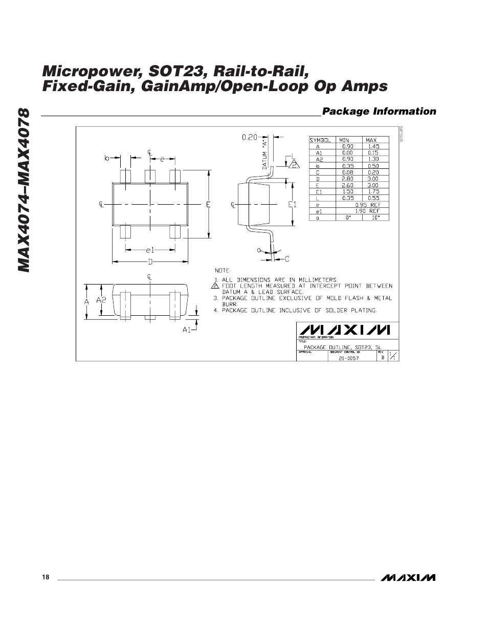 Rainbow Electronics MAX4074_MAX4078 User Manual | Page 18 / 20