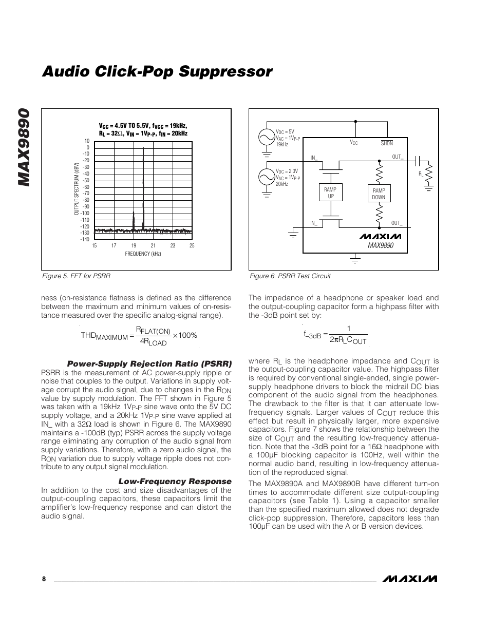 Max9890, Audio click-pop suppressor | Rainbow Electronics MAX9890 User Manual | Page 8 / 12