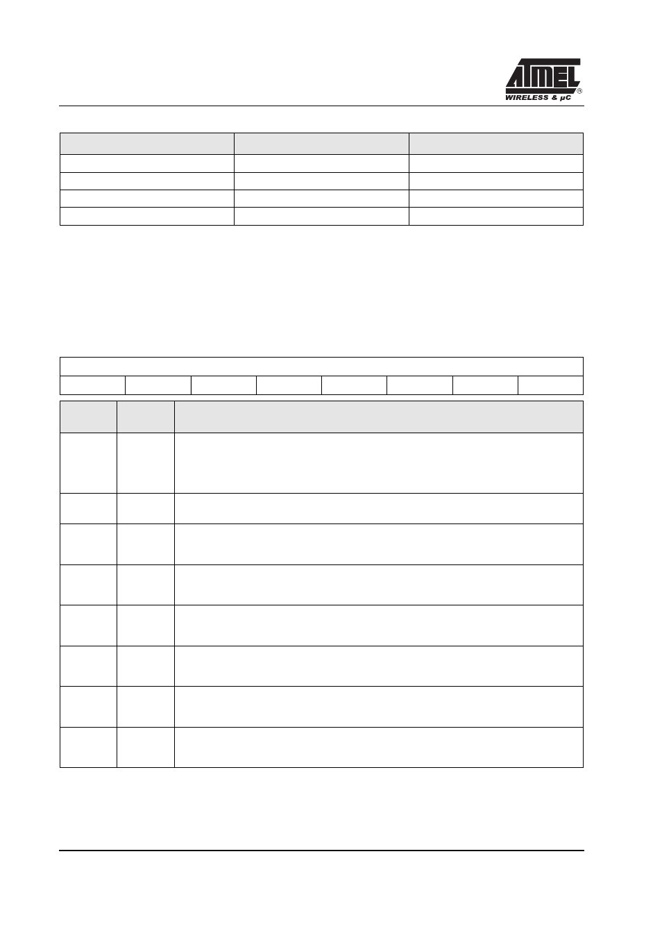 Table 18.) | Rainbow Electronics T89C51RD2 User Manual | Page 38 / 86