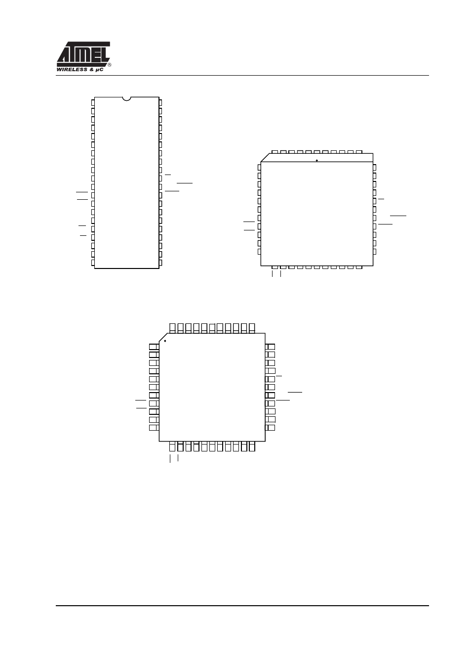  pin configuration, Pin configuration, Pdil | Plcc, Vqfp44 1.4 | Rainbow Electronics T89C51RD2 User Manual | Page 5 / 86