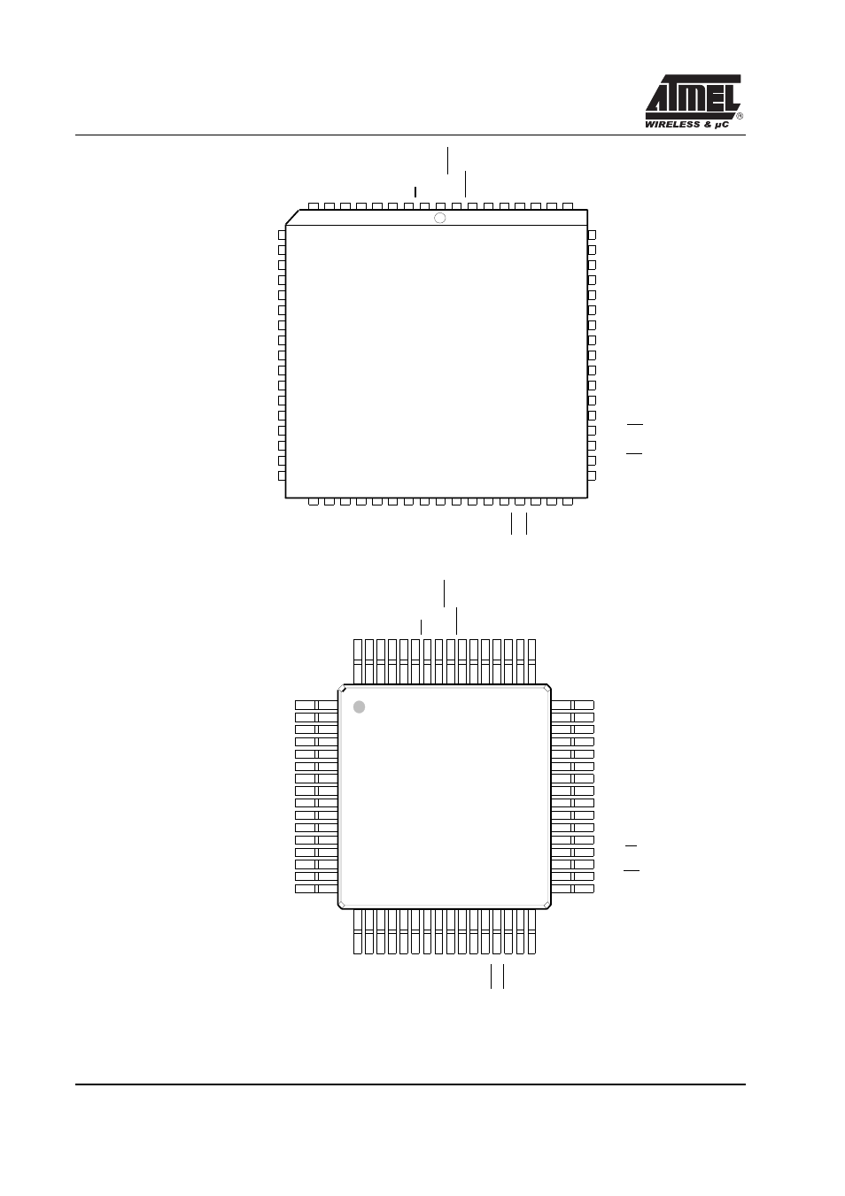 Vqfp64 1.4, Plcc 68 | Rainbow Electronics T89C51RD2 User Manual | Page 6 / 86