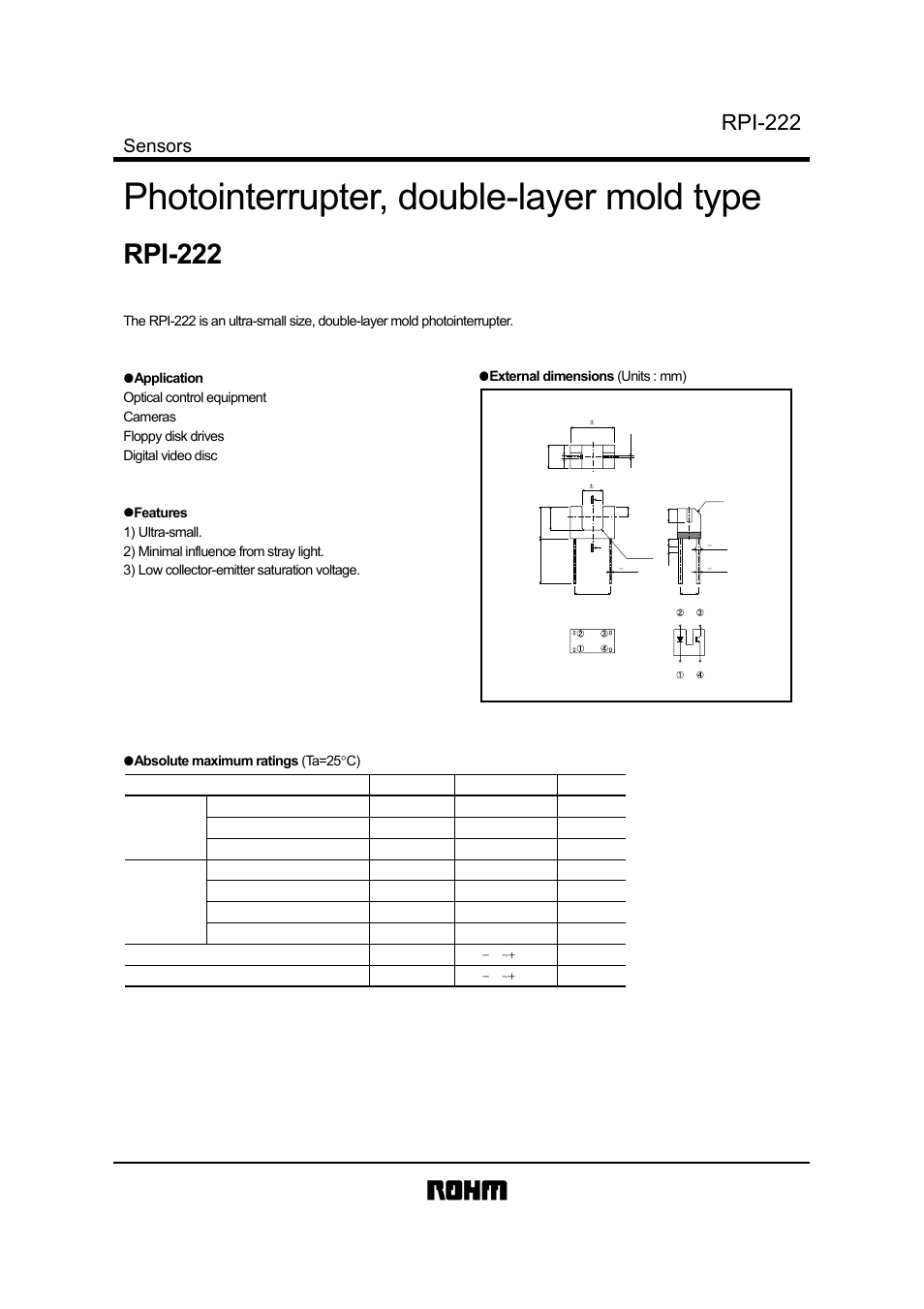 Rainbow Electronics RPI-222 User Manual | 3 pages