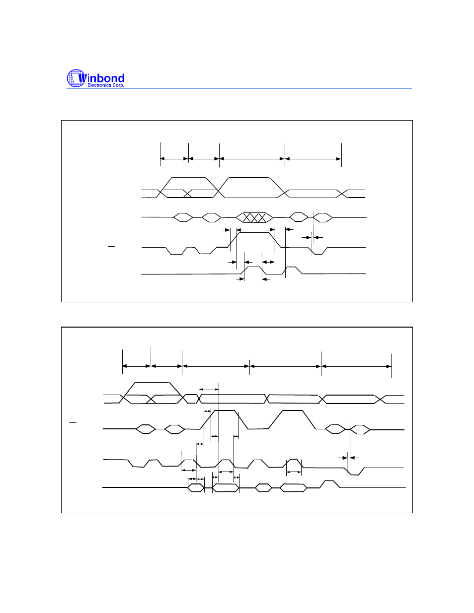 Erase waveform 1, Erase waveform 2 | Rainbow Electronics W27L520 User Manual | Page 9 / 16
