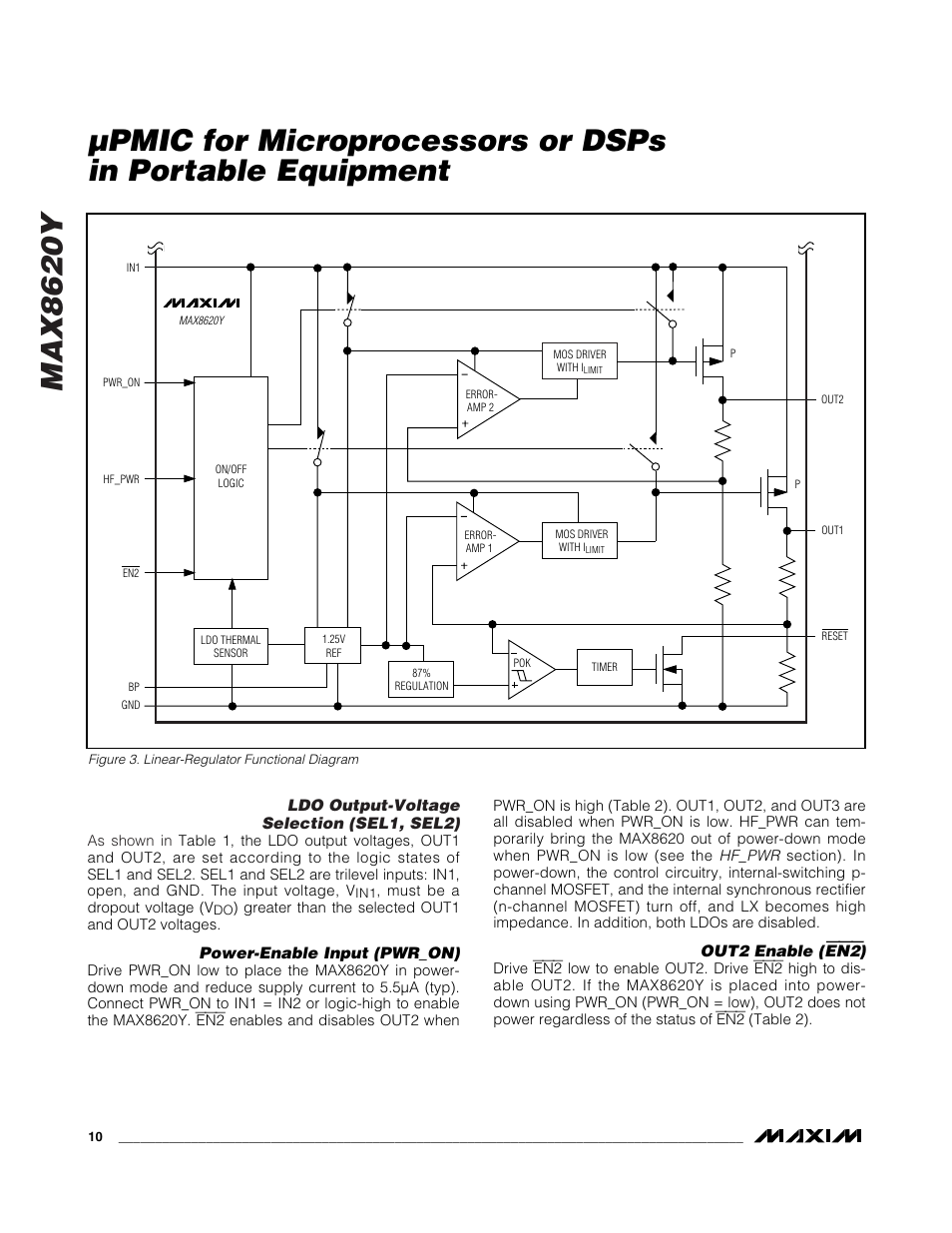 Max8620y | Rainbow Electronics MAX8620 User Manual | Page 10 / 18