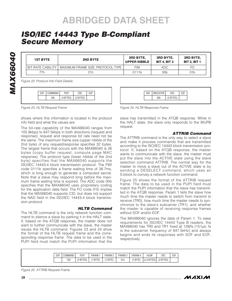 Abridged data sheet | Rainbow Electronics MAX66040 User Manual | Page 19 / 25