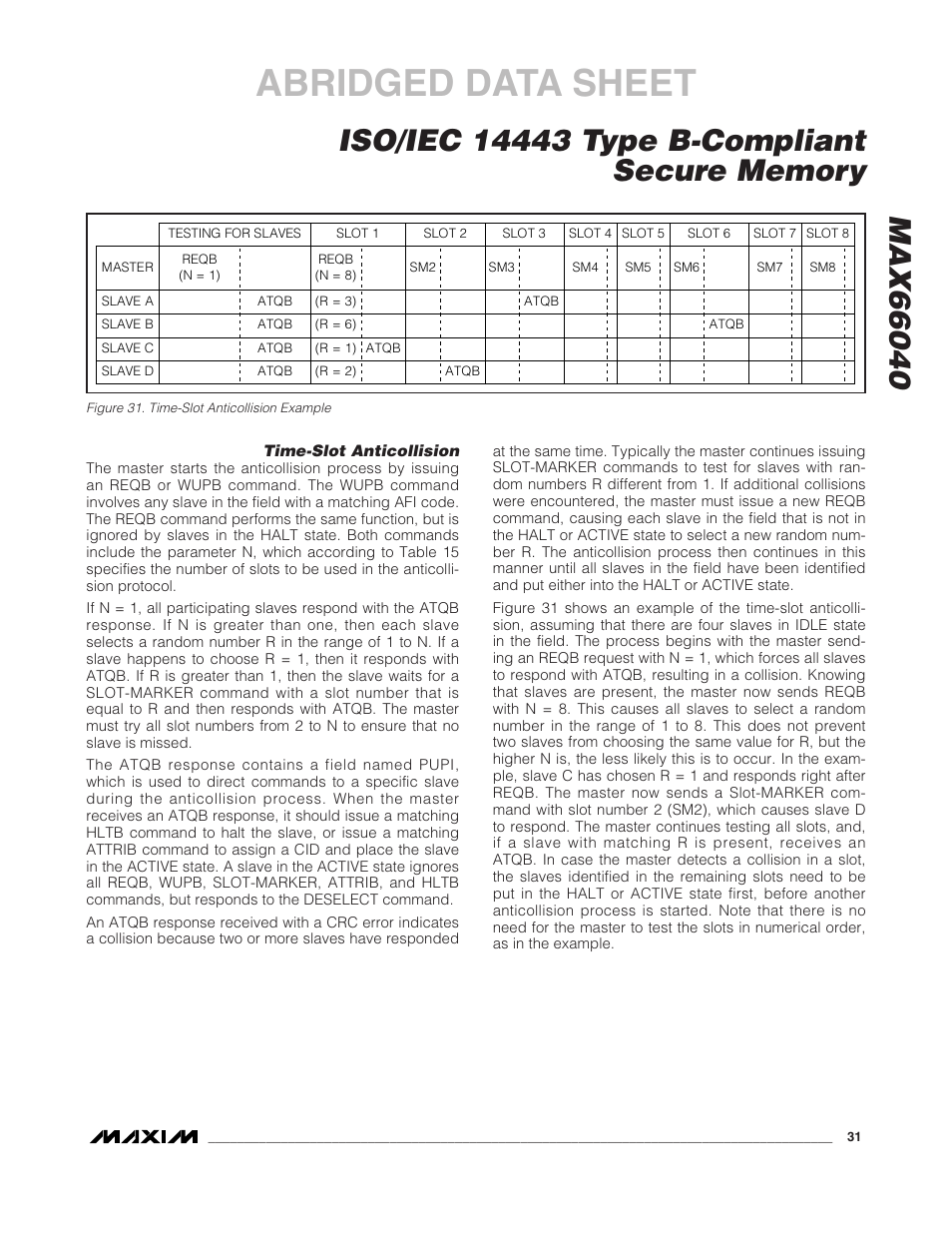 Abridged data sheet | Rainbow Electronics MAX66040 User Manual | Page 22 / 25