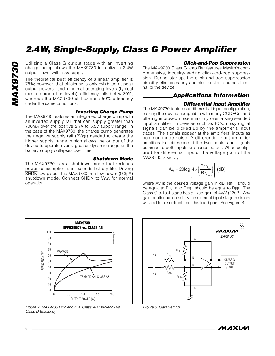 Applications information | Rainbow Electronics MAX9730 User Manual | Page 8 / 14
