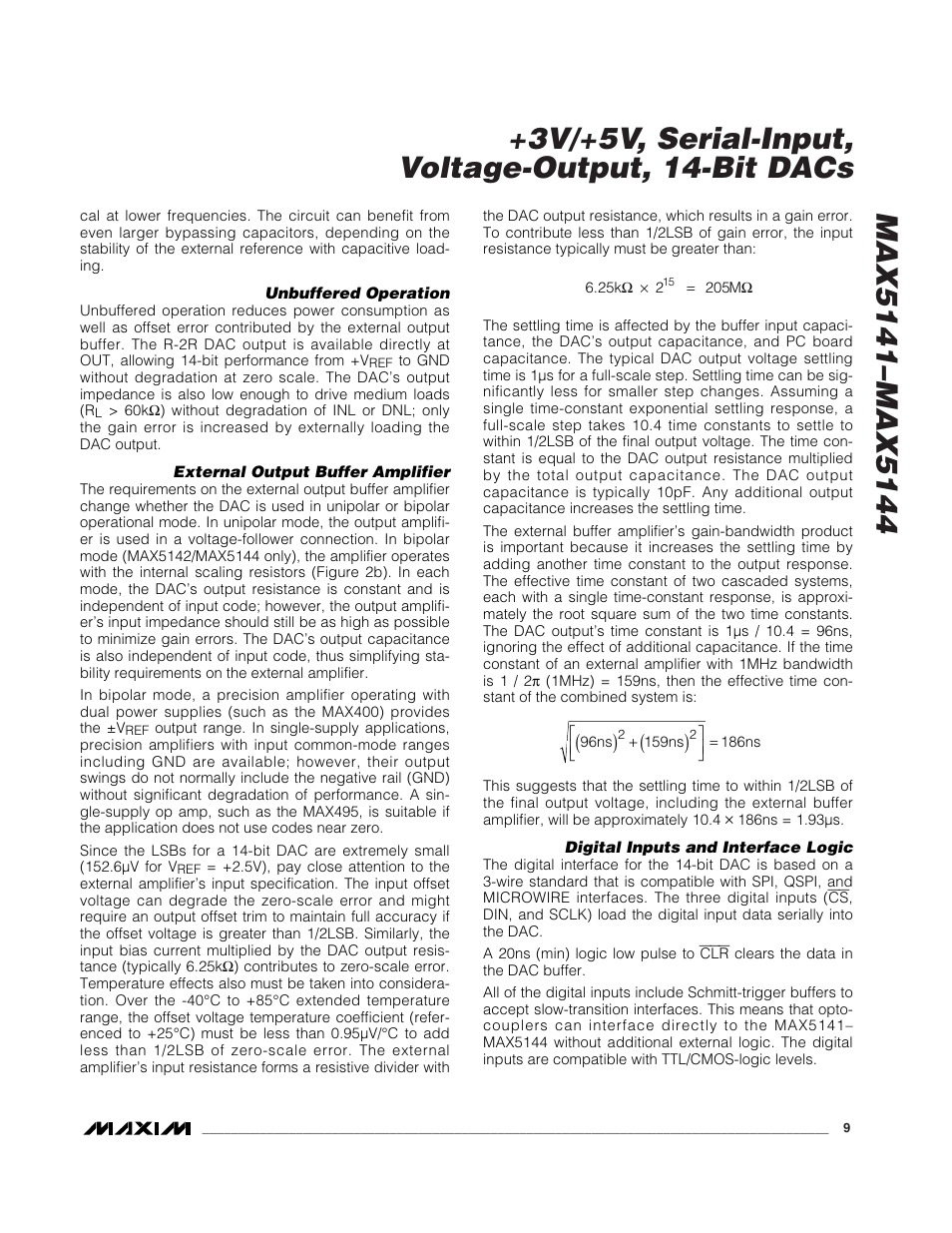 Rainbow Electronics MAX5144 User Manual | Page 9 / 12