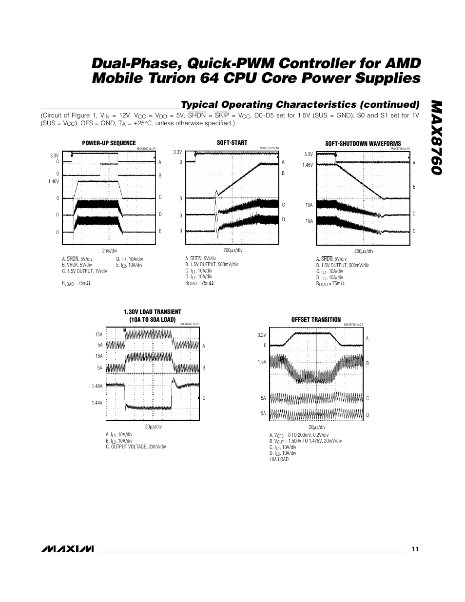 Typical operating characteristics (continued) | Rainbow Electronics MAX8760 User Manual | Page 11 / 39