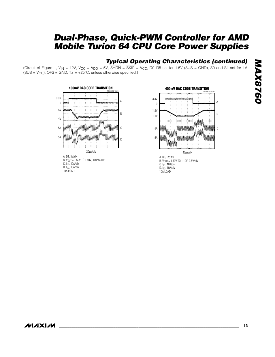 Typical operating characteristics (continued) | Rainbow Electronics MAX8760 User Manual | Page 13 / 39