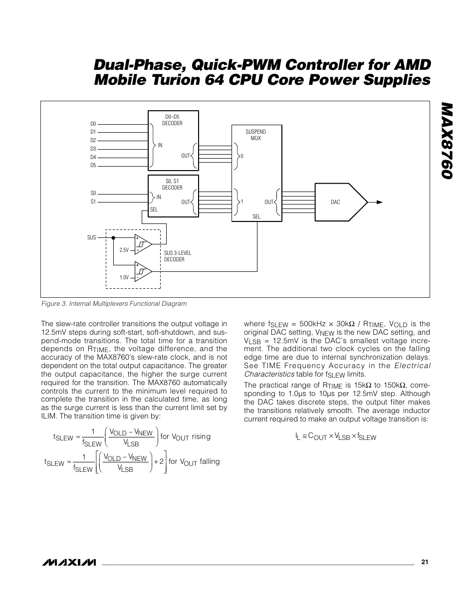 Rainbow Electronics MAX8760 User Manual | Page 21 / 39