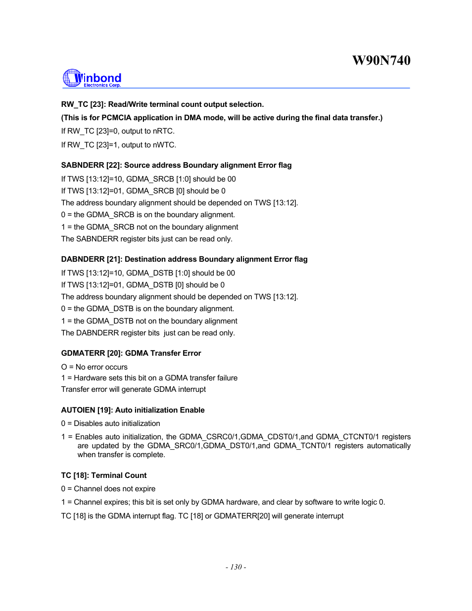 Rainbow Electronics W90N740 User Manual | Page 134 / 219