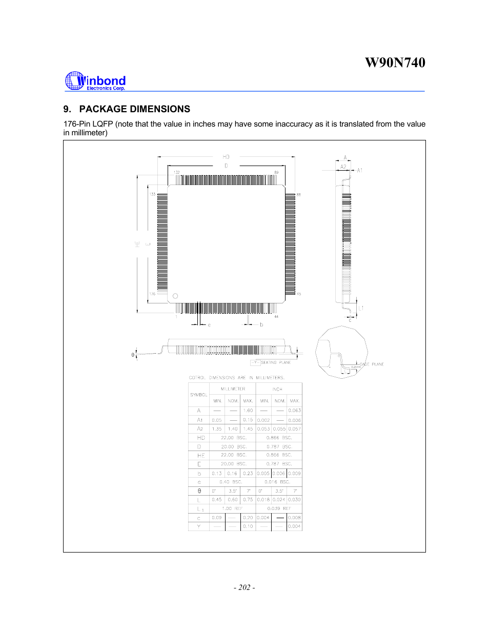 Rainbow Electronics W90N740 User Manual | Page 206 / 219