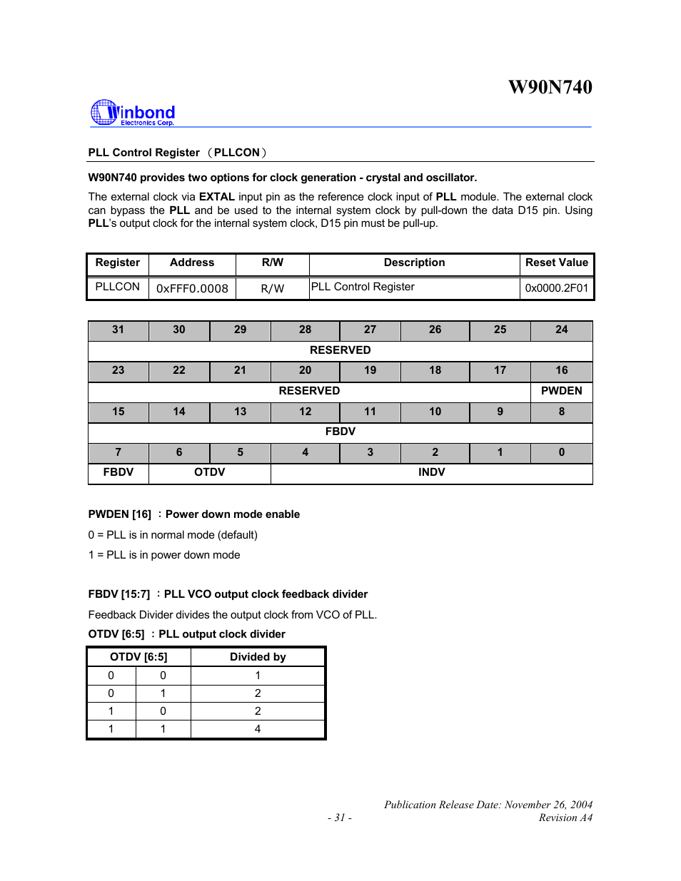 Rainbow Electronics W90N740 User Manual | Page 35 / 219