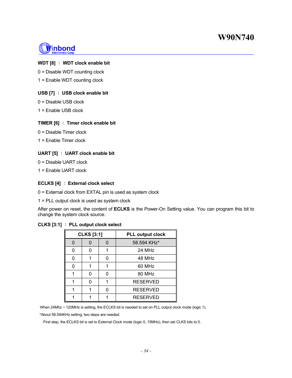 Rainbow Electronics W90N740 User Manual | Page 38 / 219