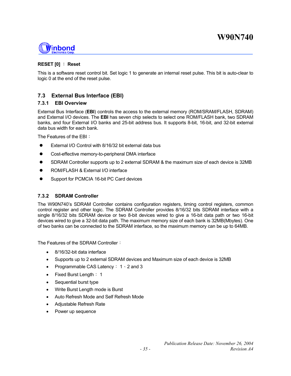 Rainbow Electronics W90N740 User Manual | Page 39 / 219