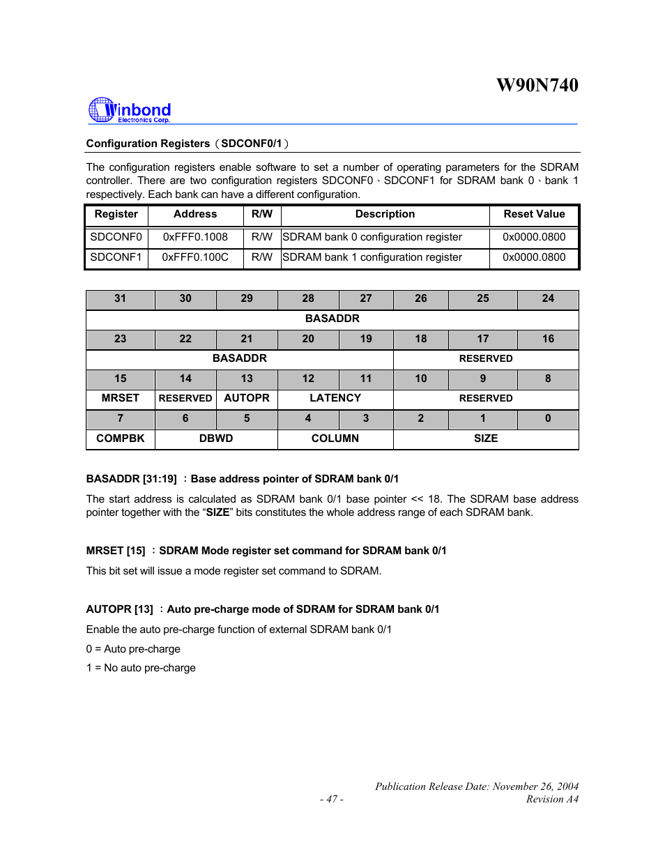 Rainbow Electronics W90N740 User Manual | Page 51 / 219