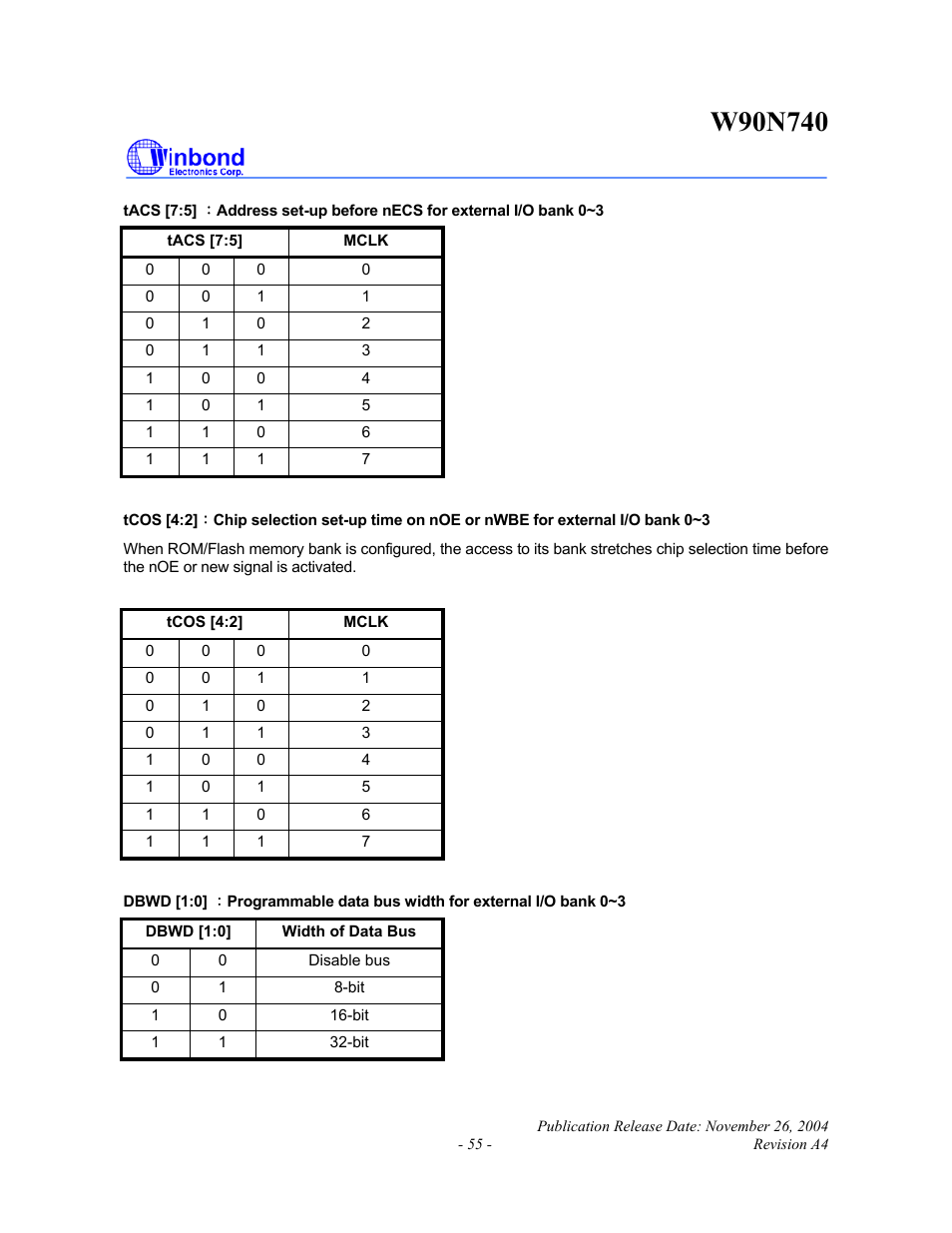 Rainbow Electronics W90N740 User Manual | Page 59 / 219