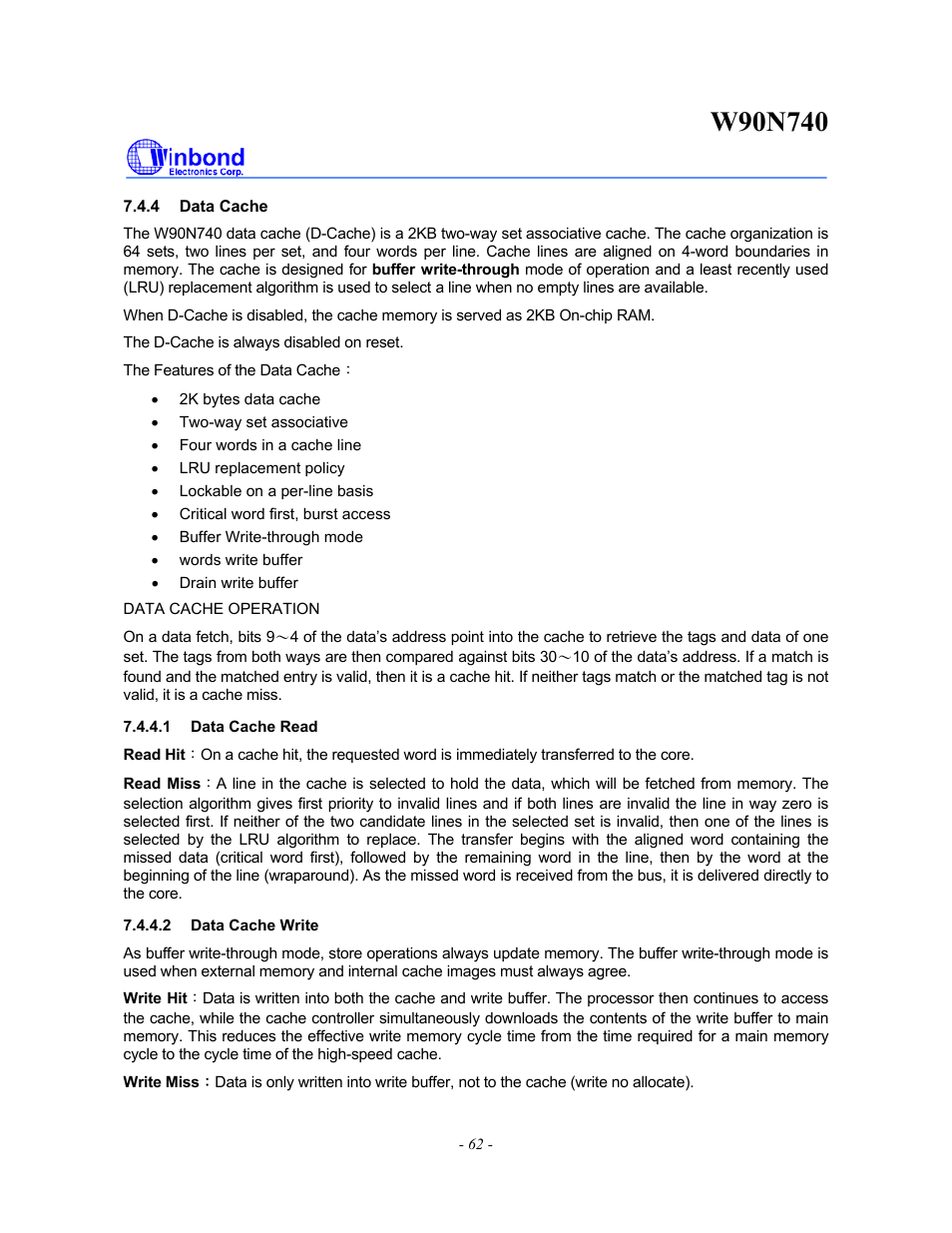 Rainbow Electronics W90N740 User Manual | Page 66 / 219
